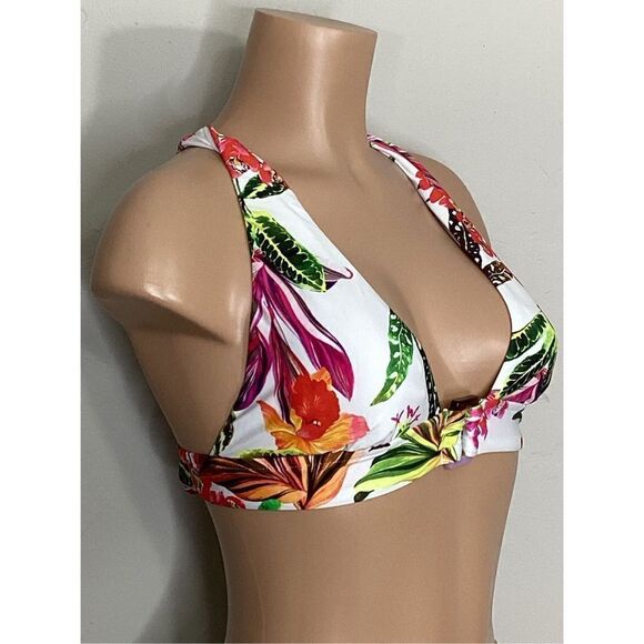 New. Trina Turk floral bikini top. Size 8 Retails $124 - Picture 6 of 9